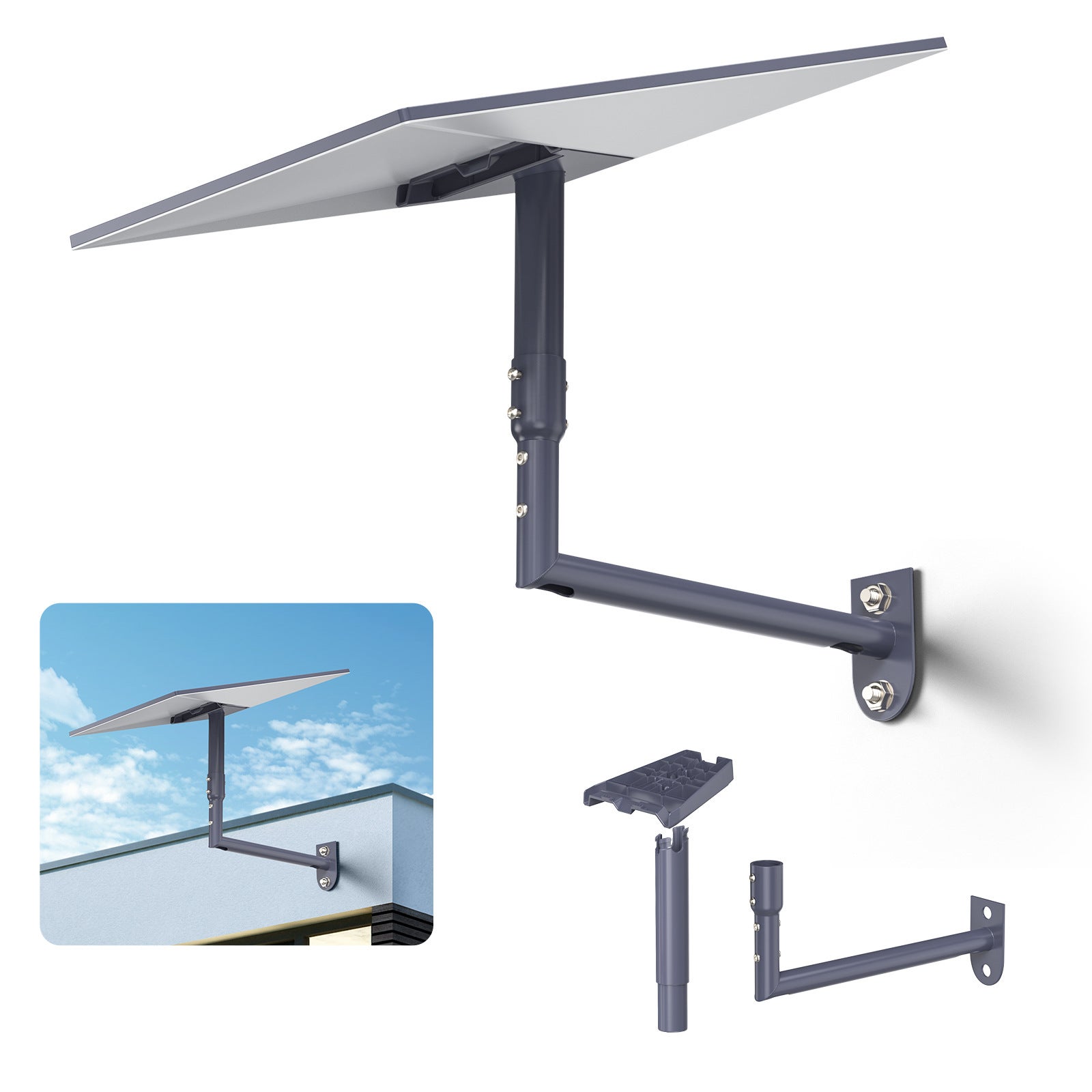 Support Mural Réglable Starlink Gen 3 - Avec Adaptateur Tube Pour Kit Internet Satellite