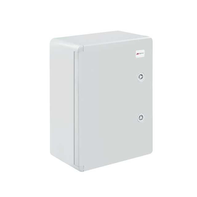 Scatola elettrica vuota in ABS impermeabile con piastra di montaggio zincata e sistema di bloccaggio sicuro - H. 35 x L. 25 P. 15 cm