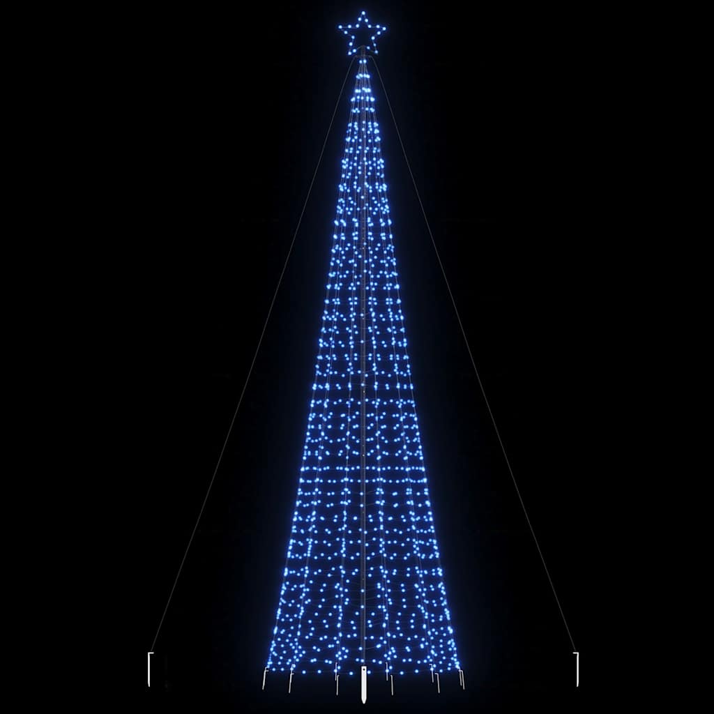 Choinka świąteczna LED kolcami 1534 diody LED Niebieski 500 cm vidaXL