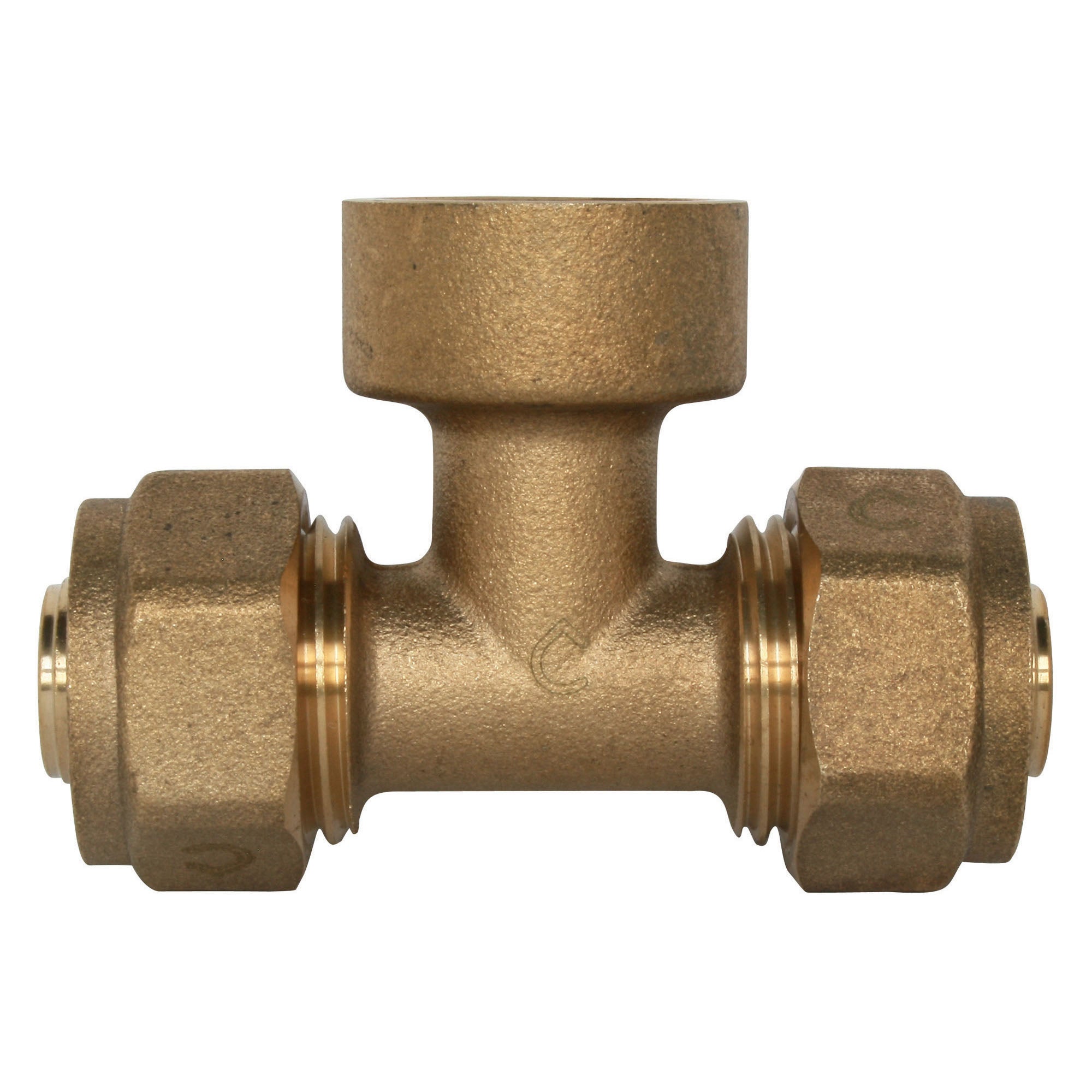 Raccord à compression - femelle au centre 15/21 - PER Ø16 - 2