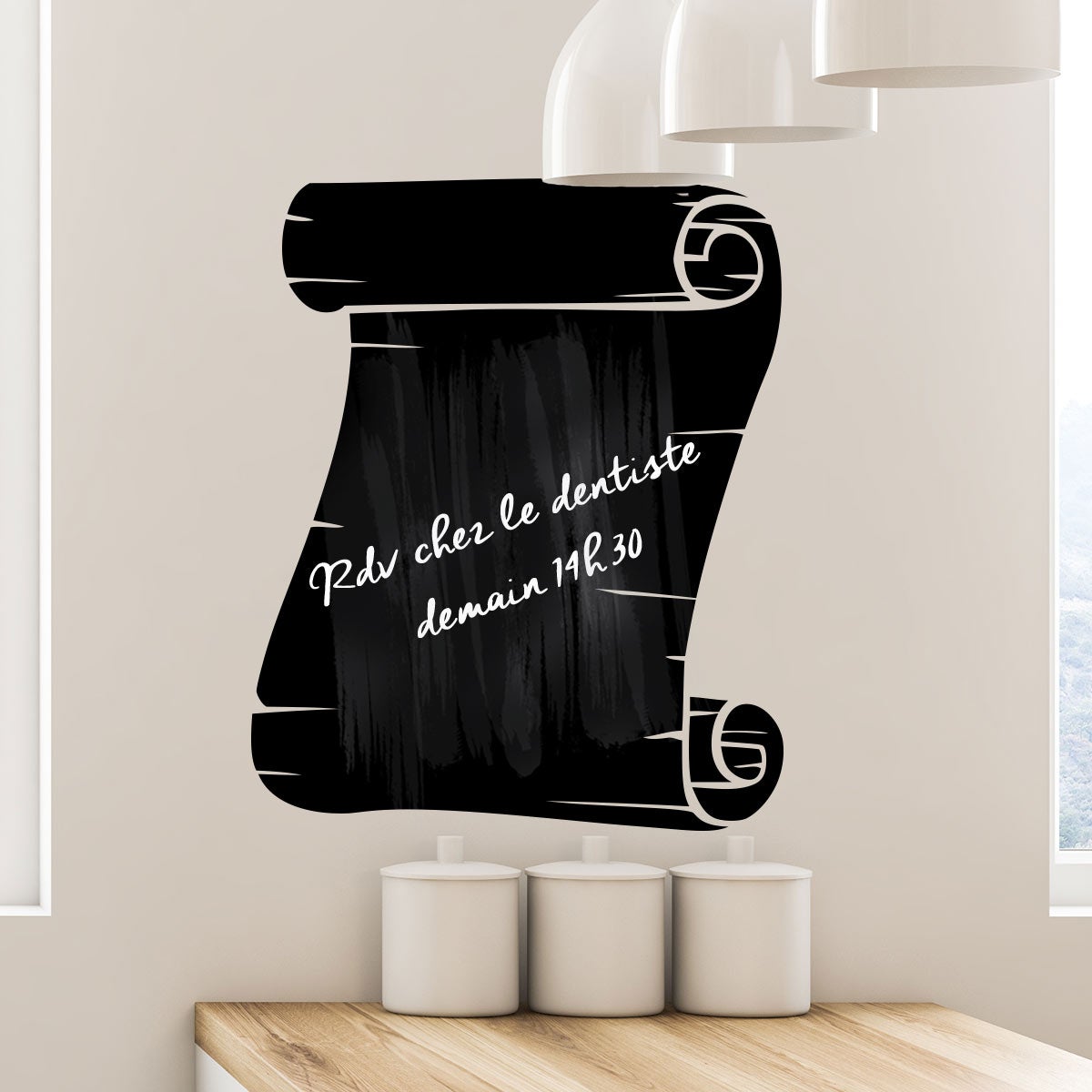 Adesivo ardesia Lettera disegno - Sticker adesivo - adesivi murali - 65x55cm - 5