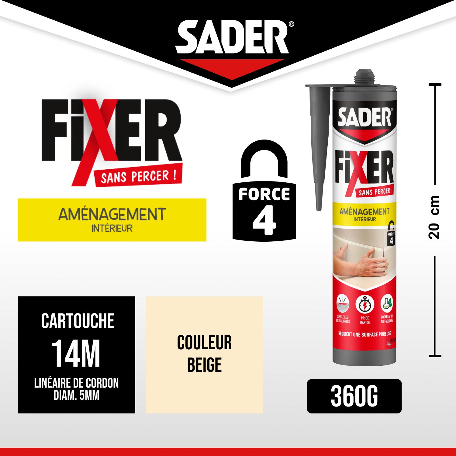 SADER FSP INTERIEUR CARTOUCH 360G SADER - 30626215 - 2