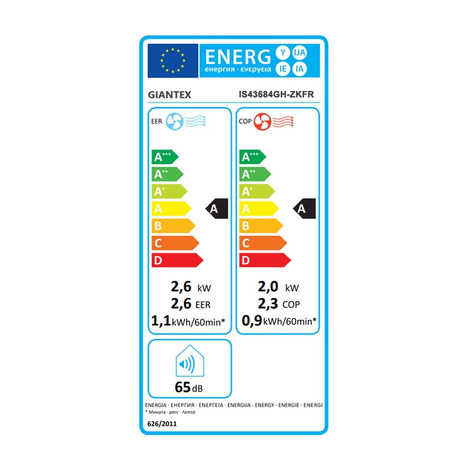 Ar condicionado portátil de 9000 BTU com exaustor, ventilador e desumidificador 4 em 1, frigorífico e aquecedor - 6