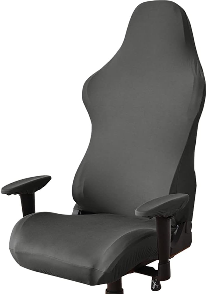 Pokrowiec na krzesło gamingowe - Pokrowiec na krzesło biurowe - Niebieski - Elastyczny - Do fotela do gier komputerowych, w stylu wyścigowym - Niebies