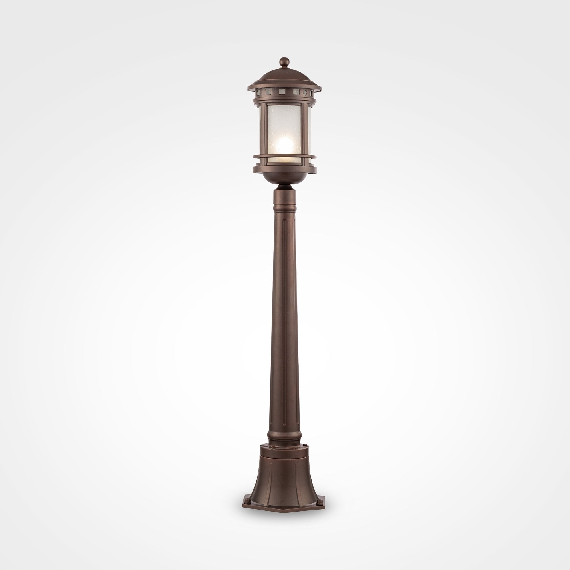 Lampa ogrodowa stojąca Salamanca brązowa 1xE27x60W IP44 wym: 105 x 22,5 x 22,5 cm aluminium Maytoni