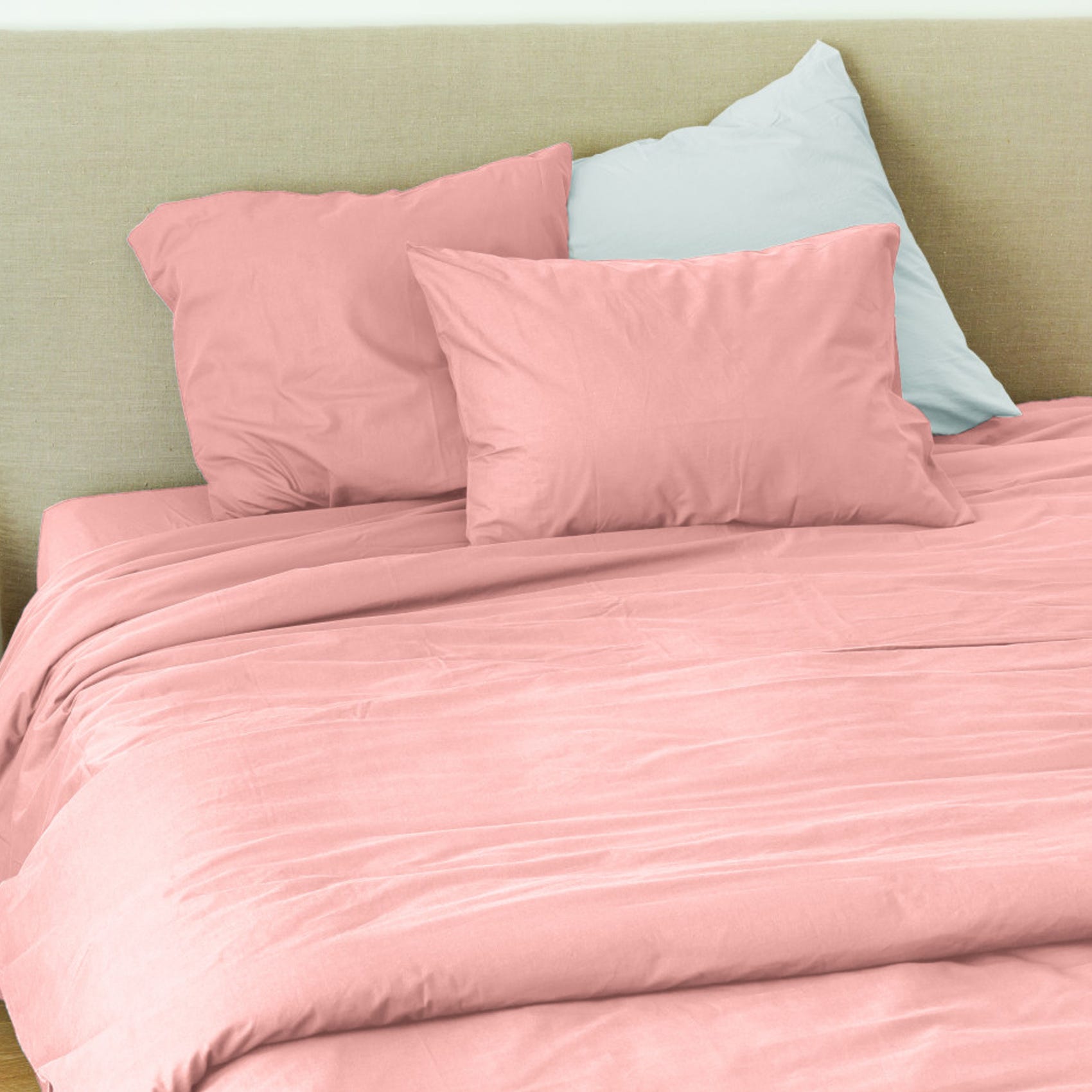 Drap Plat 1 Place Et 2 Places 100% Coton/57 Fils/cm² - Pétale - 240 X 300 Cm Pour Lit 2 Places Drap Plat 1 Place Et 2 Places 100% Coton/57 Fils/cm² - Pétale - 240 X 300 Cm Pour Lit 2 Places