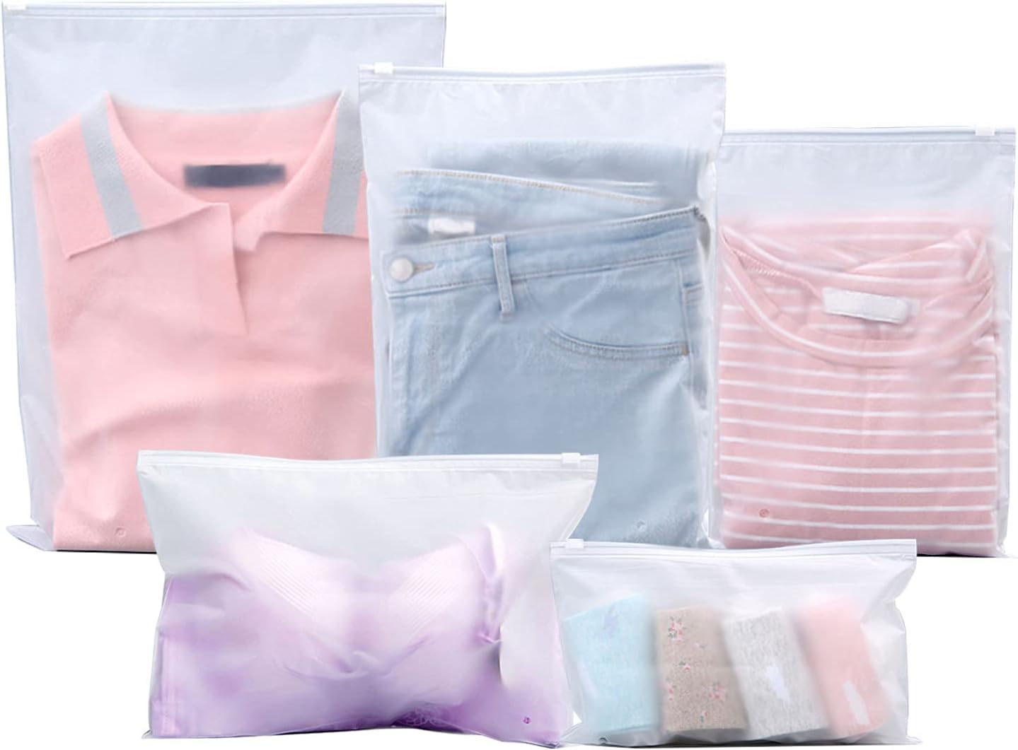 Sac Rangement Valise AiQInu Sac De Rangement 20 Pièces Zipper Voyage Pochette, Sac De Rangement Transparent Pour Vêtements, Chaussures, Cosmétique (Daisy) 4 Tailles Organiseurs De Bagage