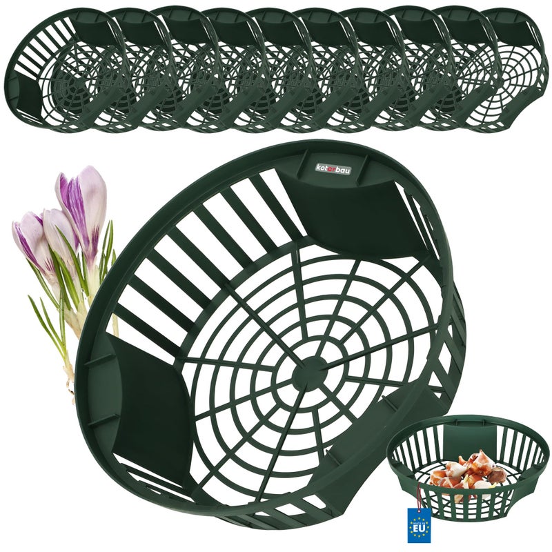 Zestaw 10x koszyk na cebulę 215 mm osłonka sadzenia cebulek kwiatowych bulw - KOTARBAU