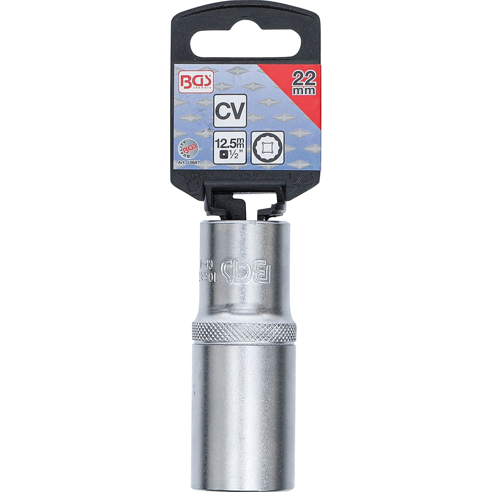 Douille pour clé, douze pans, longue | 12,5 mm (1/2