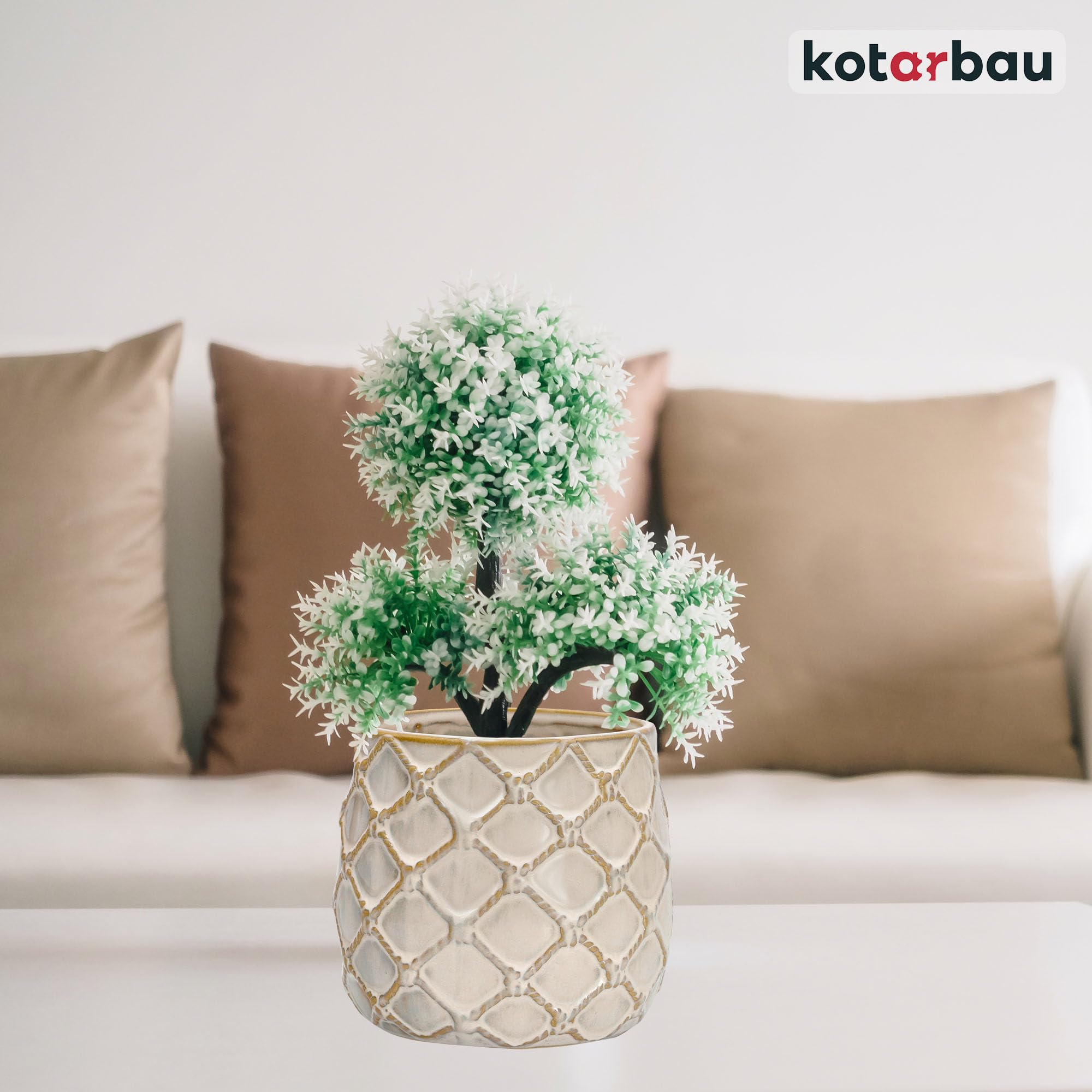 Doniczka ananas fi 125 donica osłonka ceramiczna ceramika ozdoba na kwiaty - KOTARBAU - 2
