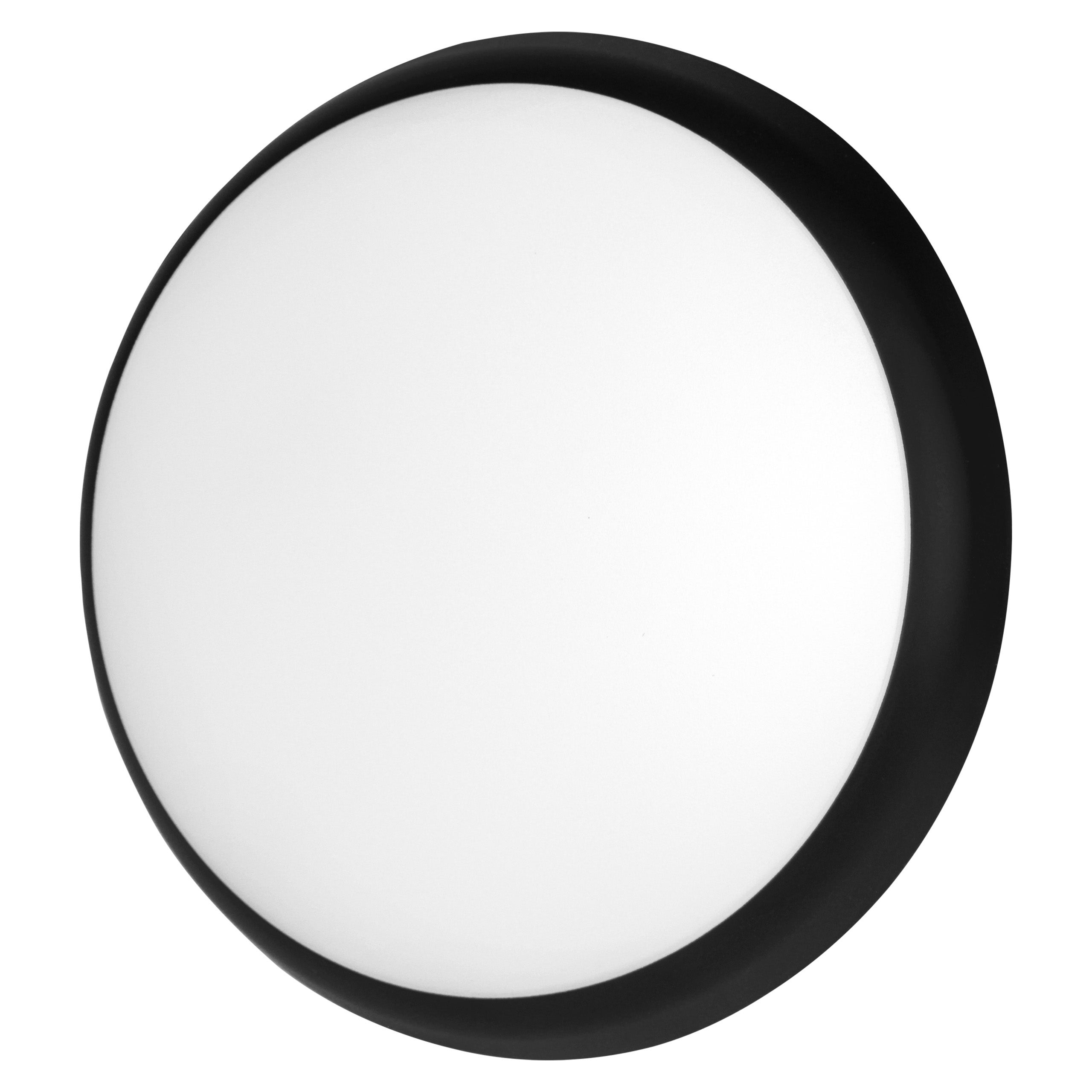 Plafon LED 18W 25cm IP65 neutralna biel 4000K okrągły natynkowy czarny XUDO