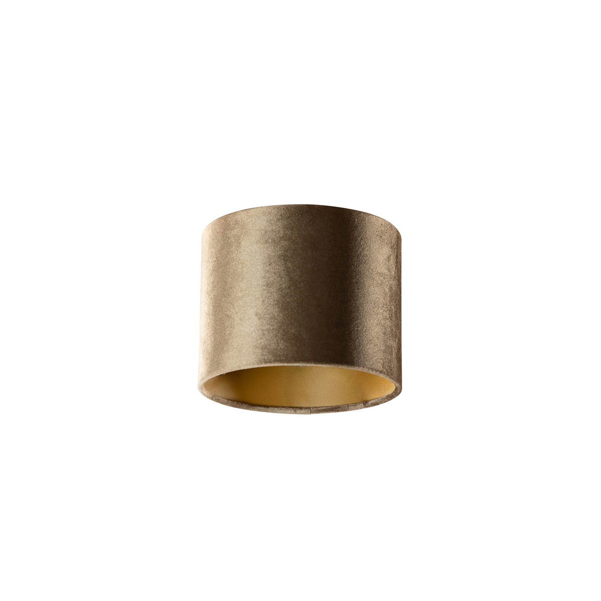 Qazqa classic-antique - Cilinder Velours - brąz, okrągły, supports-e27, diameter 18 centimeter