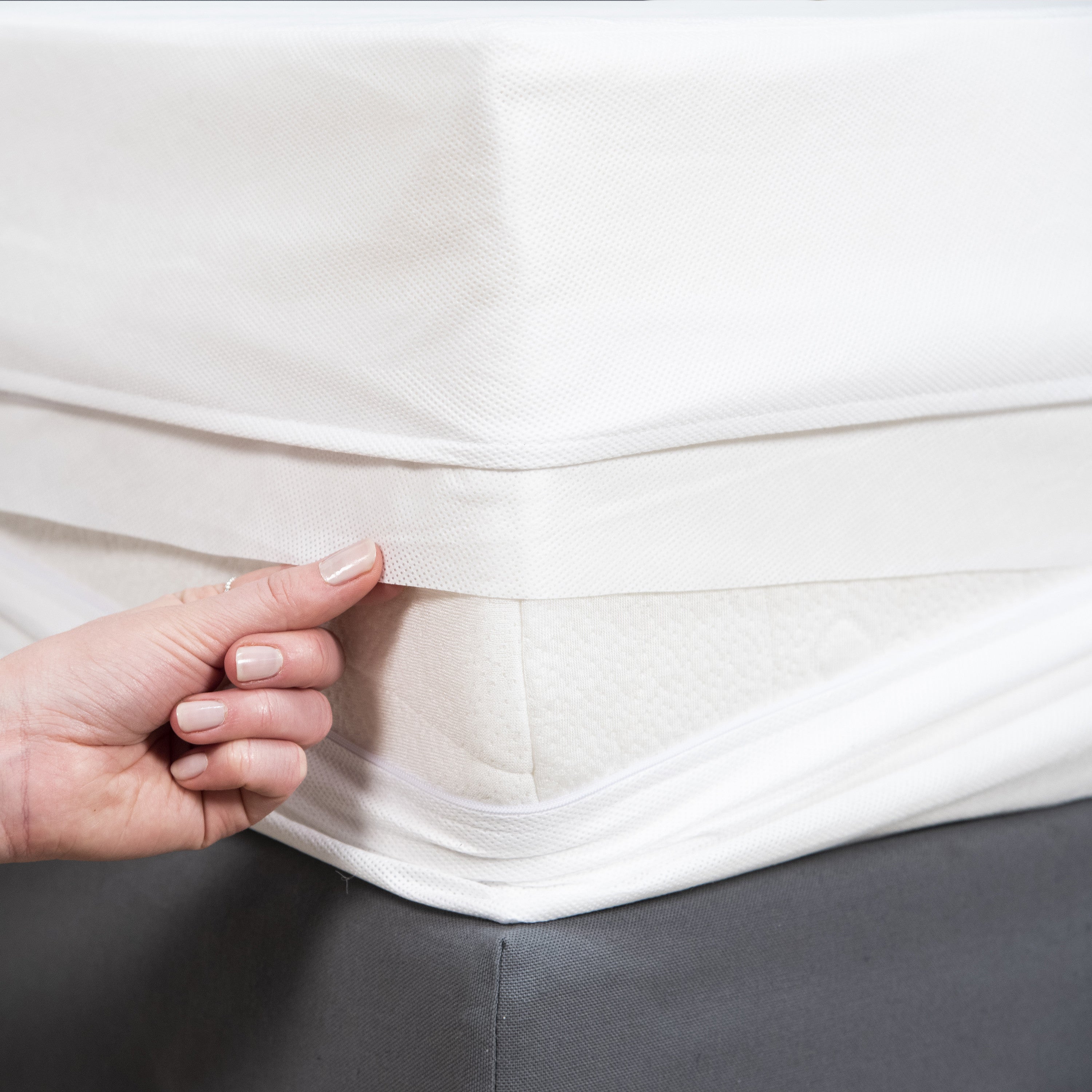 Housse intégrale matelas 60x120x15 cm | Anti-Punaise de lit | Fermeture à glissière | Sans traitement chimique - 5