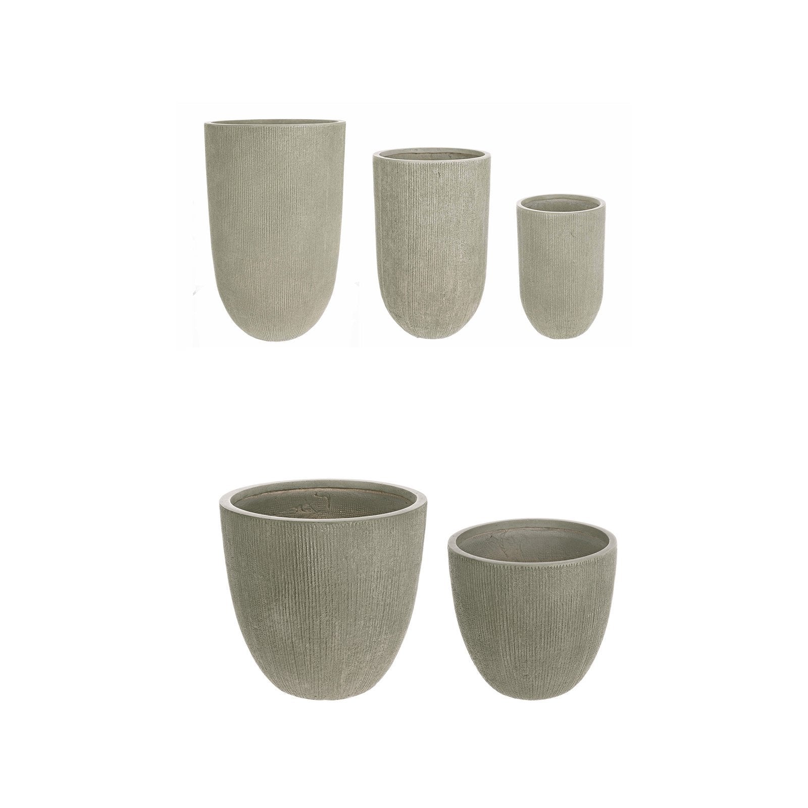 Set 3 grands pots à pinceaux à la sauge - 2