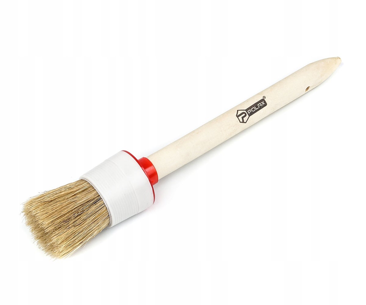 Pędzel okrągły STANDART mieszane włosie drewniana rączka 10/40 mm Polax