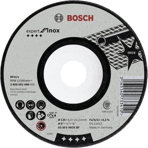Bosch, 2608602489, Accessori mole Schruppsch.150 x 6 mm F.INOx