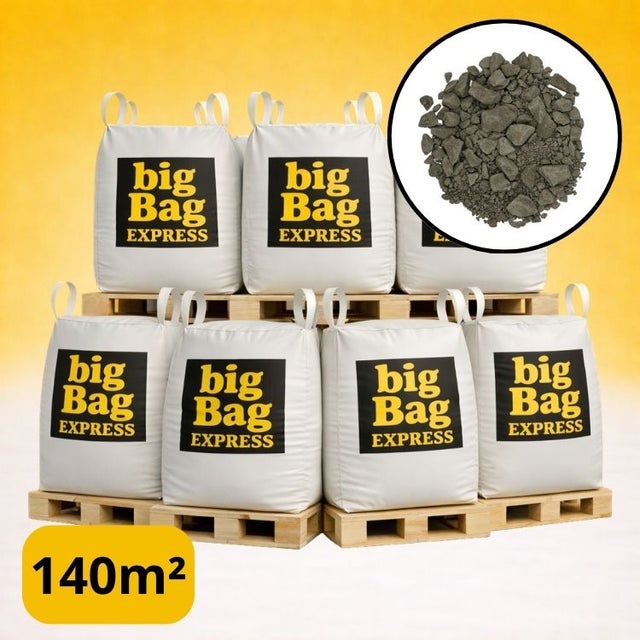 PACK 7 X BIG BAG de +/- 1,5T Mélange à Béton Sable & Graviers Ø 0/16 mm - Livraison PREMIUM