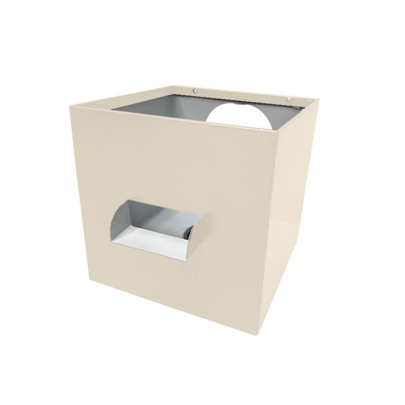 Kit évacuation eaux pluviales aluminium 60×80 mm – boîte à eau + descente 3 m – fixation incluse – maison plain-pied – ton pierre - 3