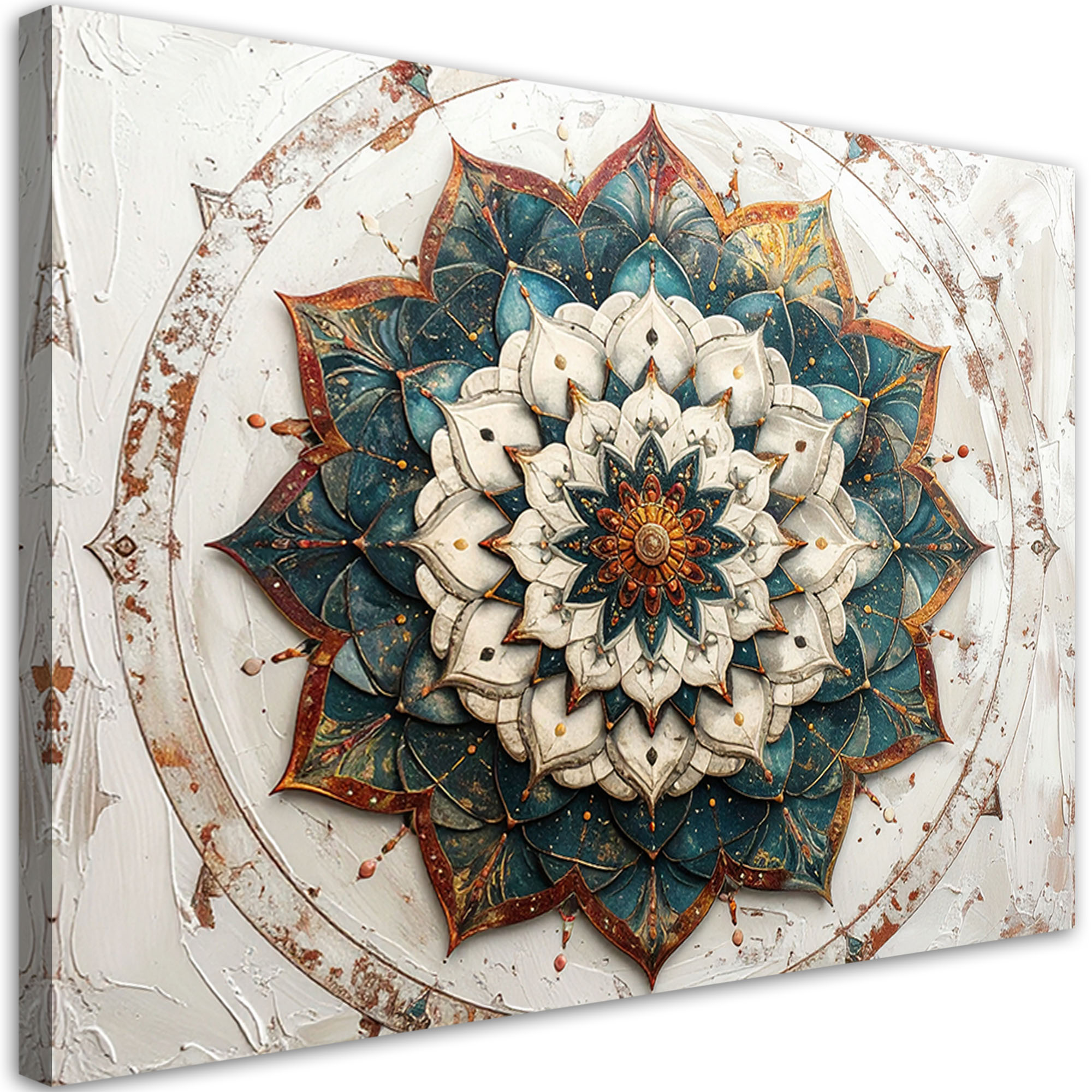 Obraz do salonu sypialni biura, Mandala Zen Spa Orientalny 120x80