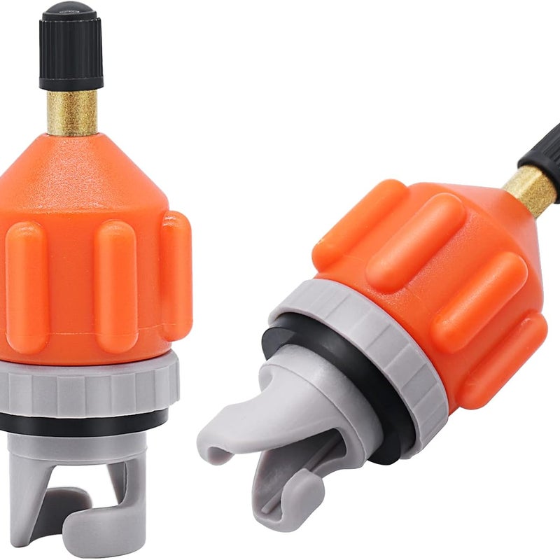 Adaptery do uchwytów pompek (opakowanie 2 szt.): uniwersalny adapter do standardowego zaworu Schrader, adapter do złącza głowicy