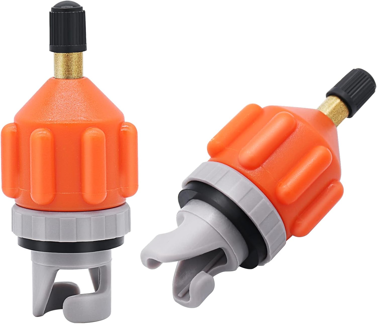 Adaptery wspornika inflatora (zestaw 2): uniwersalny adapter do standardowego zaworu Schradera, adapter do złącza głowicy