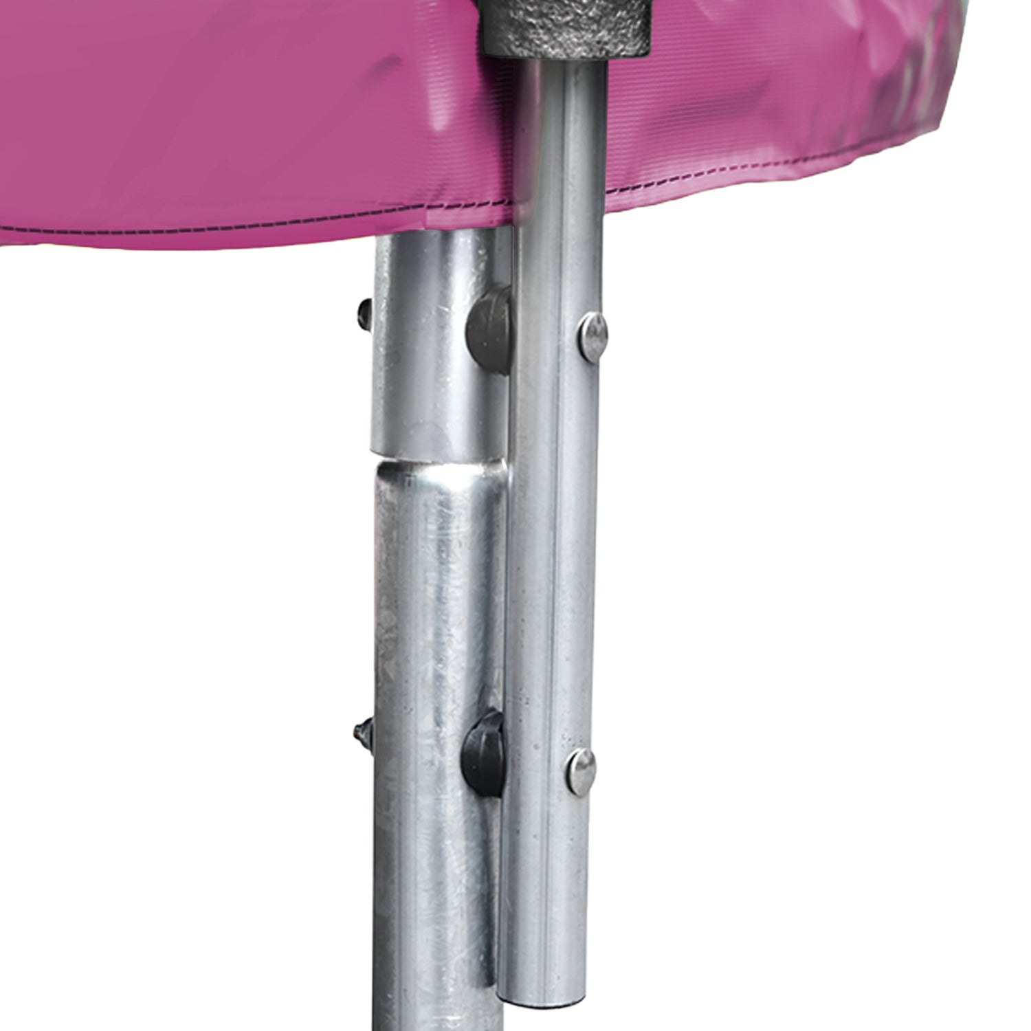 Pacote Premium Trampolim 180cm reversível rosa / cinza CAIRNS + rede, escada, cobertura e kit de ancoragem - 8