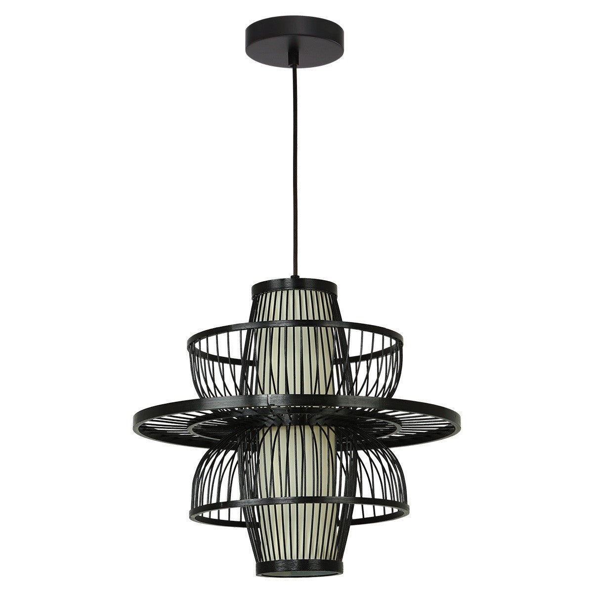 Lampa wisząca ASTRA czarna 1 x E27 x 15W wym: 142,5 x 45 x 45 cm Light Prestige