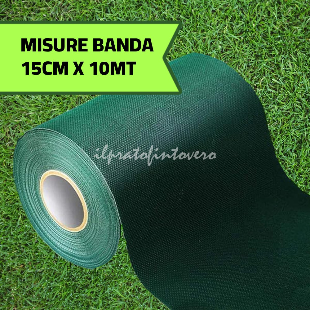 Banda Autoadesiva 15 cm x 10 m per Erba Sintetica IlPratoFintoVero - 4