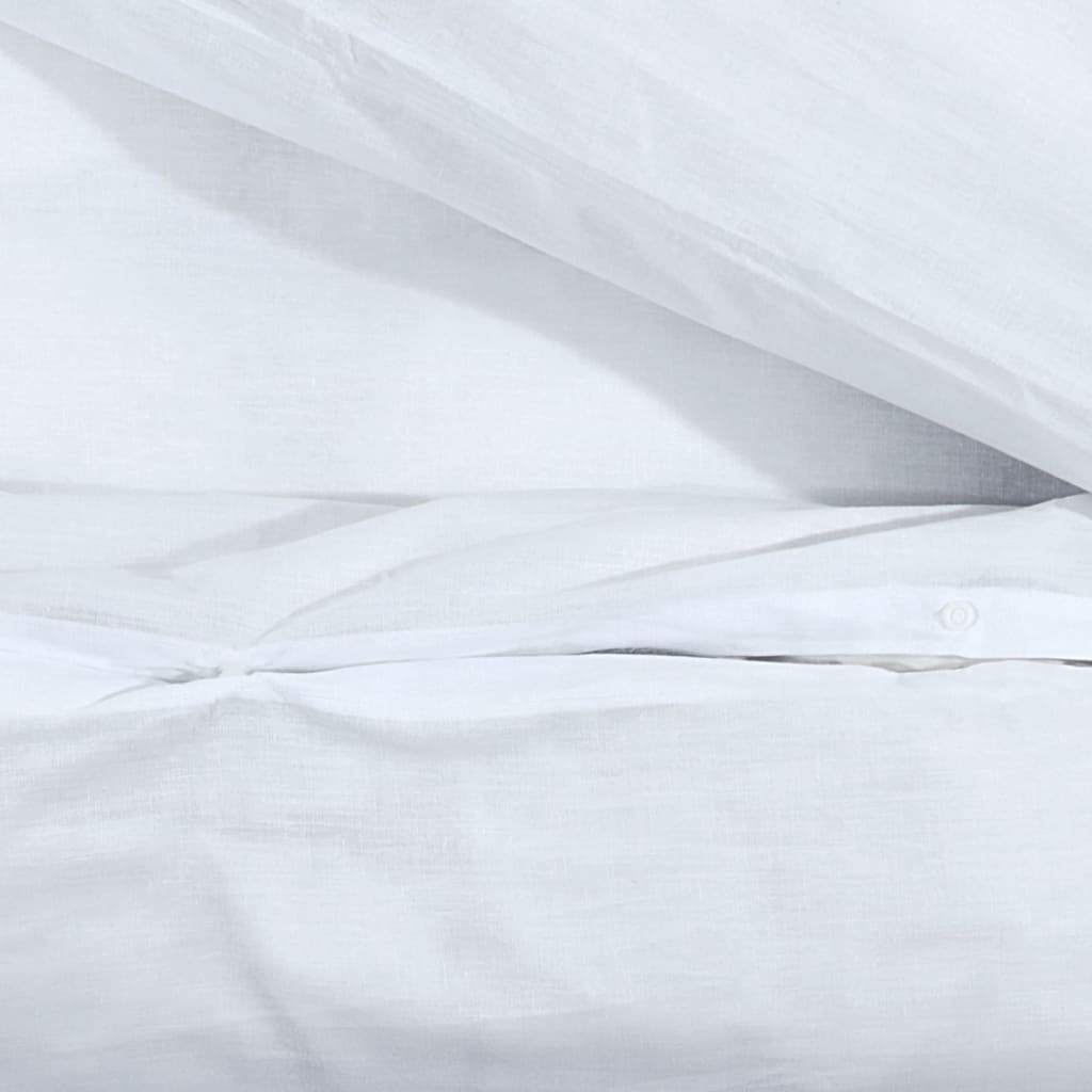 Maison Exclusive - Conjunto de capa de edredão microfibra leve 240x220 cm branco - 7