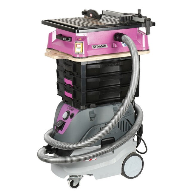 Scie de carrelage combiné DIAMINIPRO 180 750W 230V avec disque pro ceram-s 180 Sidamo