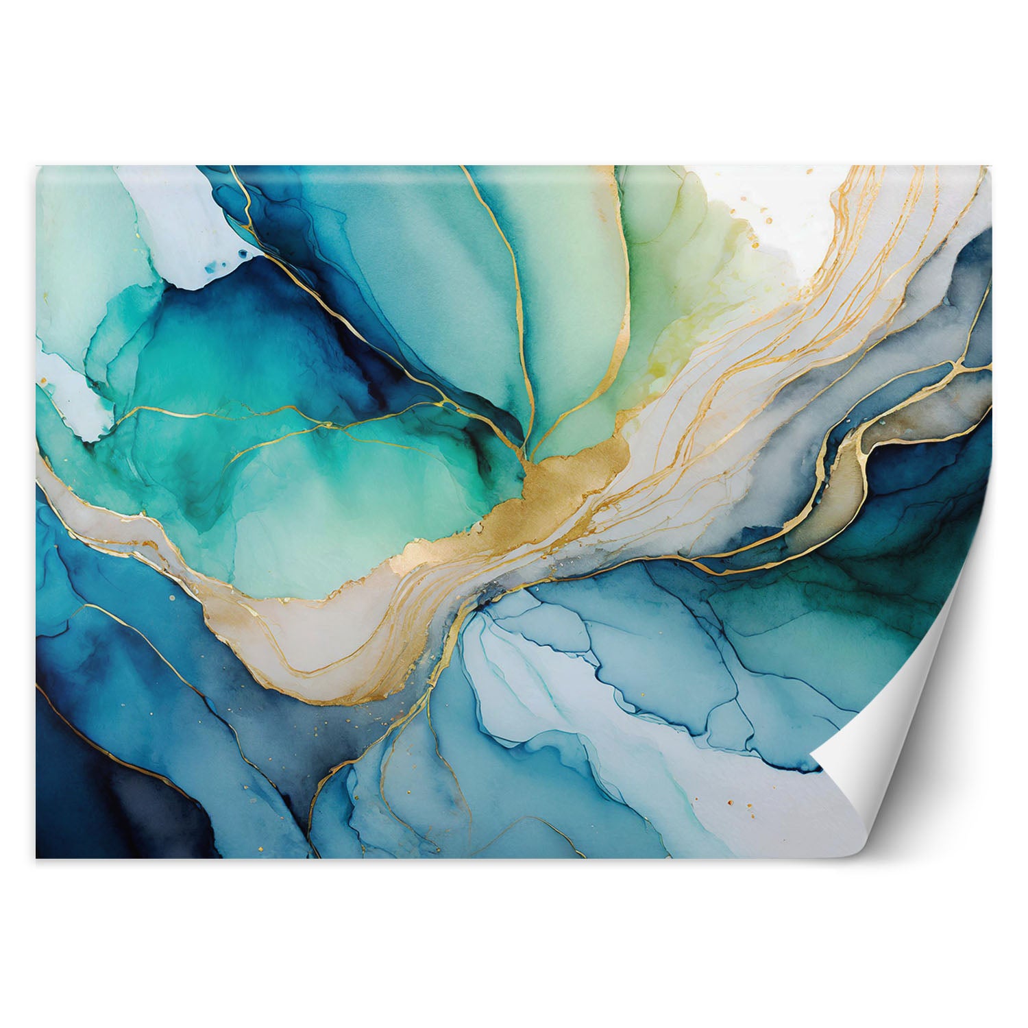 Fototapeta, Akwarela abstrakcyjna niebieska 150x105