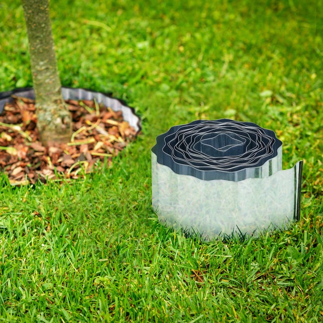 Relaxdays Recinto Zincato Per Prato, Bordura Aiuola In Metallo Sponda Per Giardino Antiradice 5 M X 16 M Grigio Argento 84658780 Relaxdays Recinto Zincato Per Prato, Bordura Aiuola In Metallo Sponda Per Giardino Antiradice 5 M X 16 M Grigio Argento 84658780