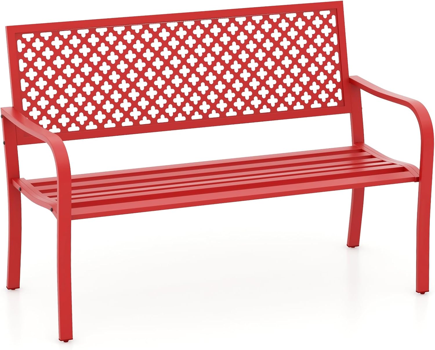 Banc Plastique Pour Jardin Banc D'Extérieur En Plastique Blanc - Dimensions : 60.63 X 25.59 X 7.87 (H) - Matériau Plastique Résistant Banc Terrasse Parc Résistant Intempéries