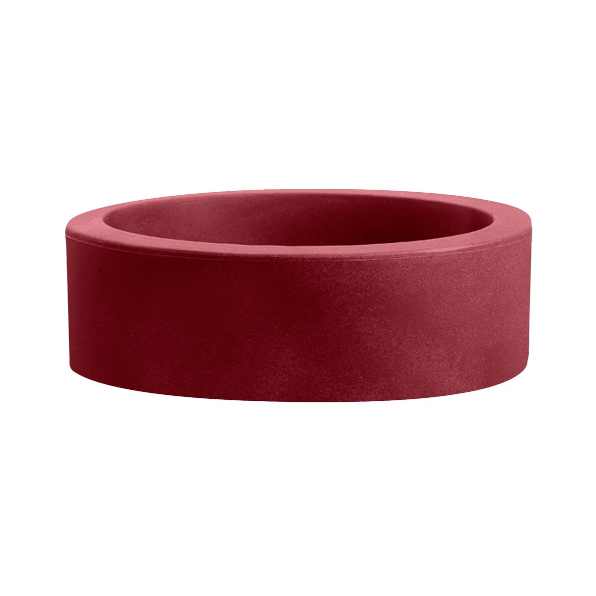 Prosperplast Vaso Rotondo Splofy 8L - Bianco, 25,9 X 22 Cm, Effetto Tessuto