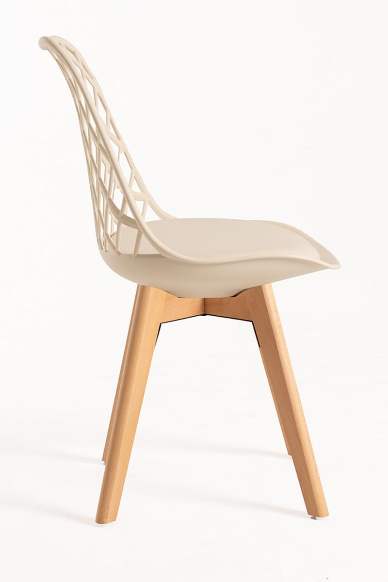 Pack 4 Cadeiras Mima - Beige - 4