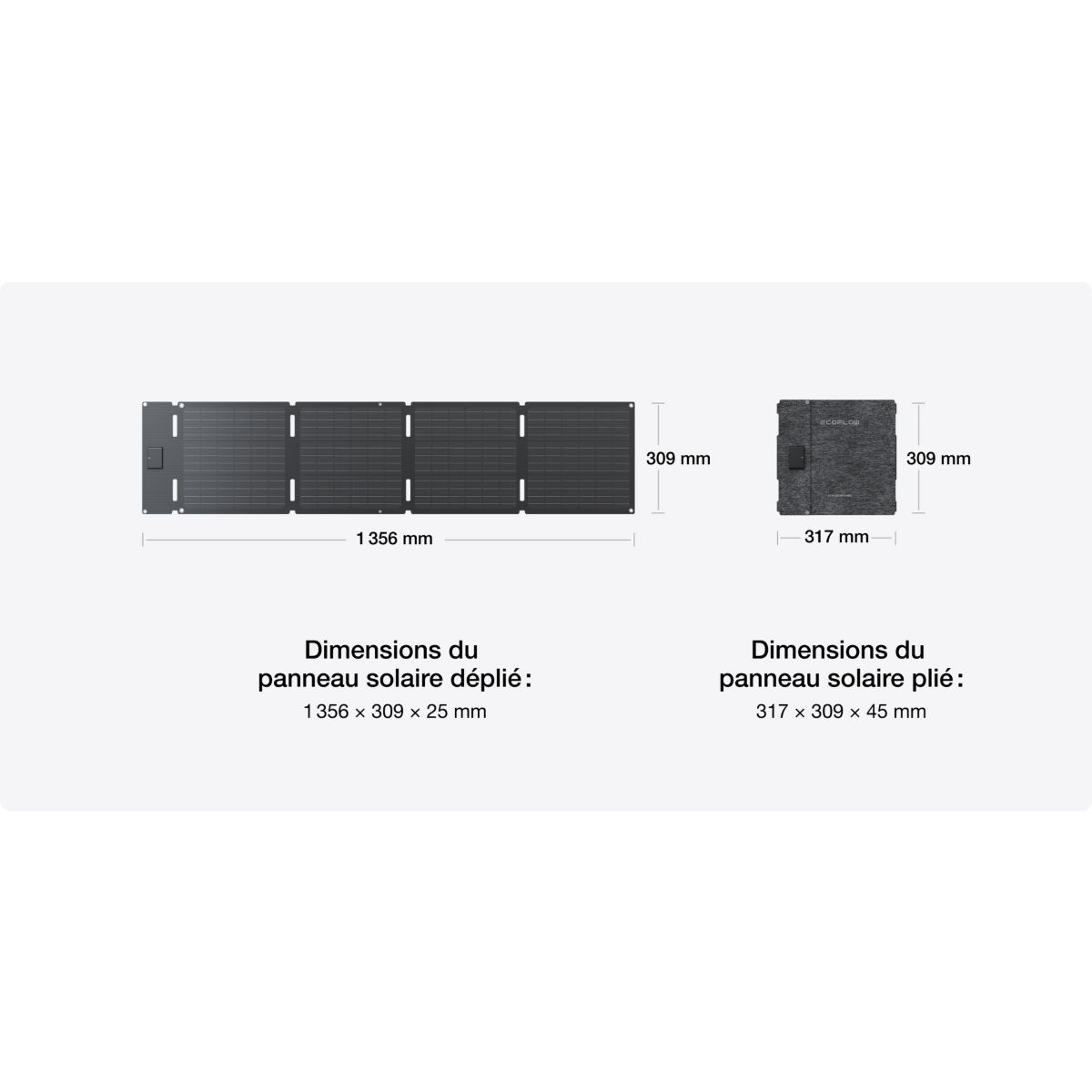 Panneau solaire ECOFLOW Panneau Solaire 60W - 6
