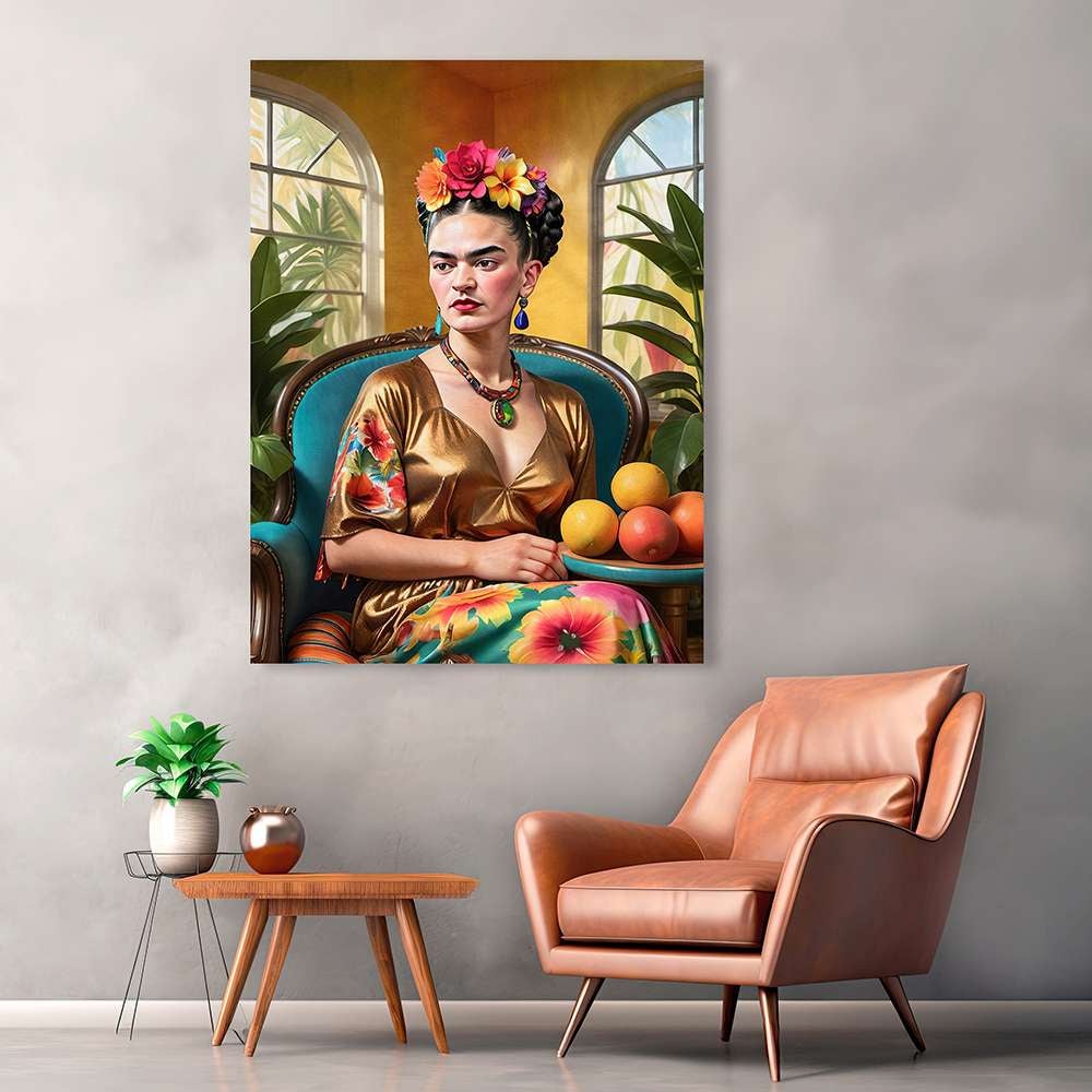 Tableau Frida sur toile - Matt Spencer - Intense Frida - 100 x 70 cm - 2
