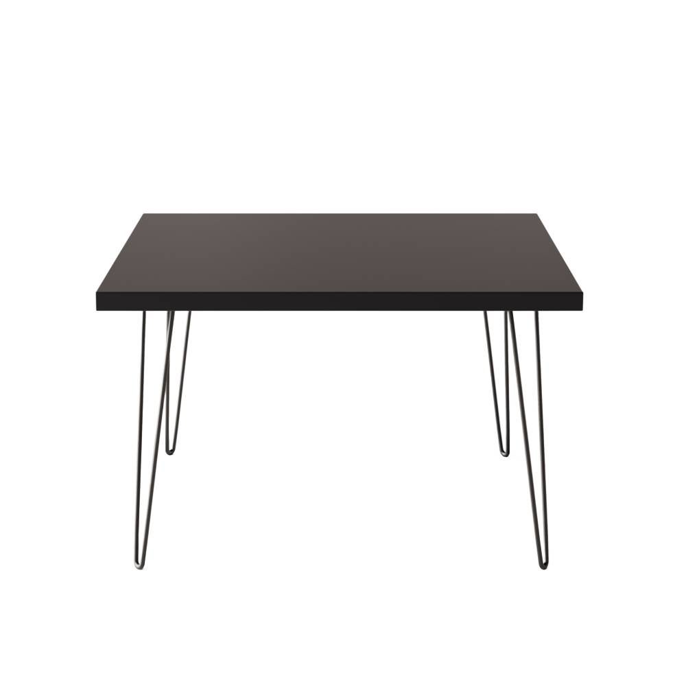 KOLM Stolik kawowy VIDA 68 x 68 cm do salonu, pokoju Czarny