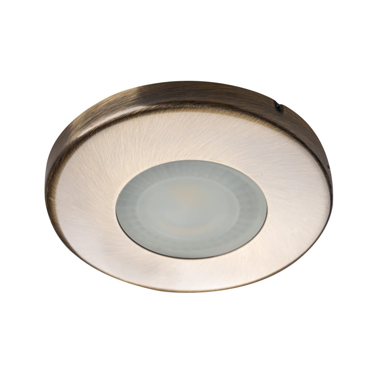 Oprawa sufitowa wpuszczana Marin mosiądz matowy 1xGX5.3x35W okrągła IP44 wym: 9 x 9 cm metal Kanlux