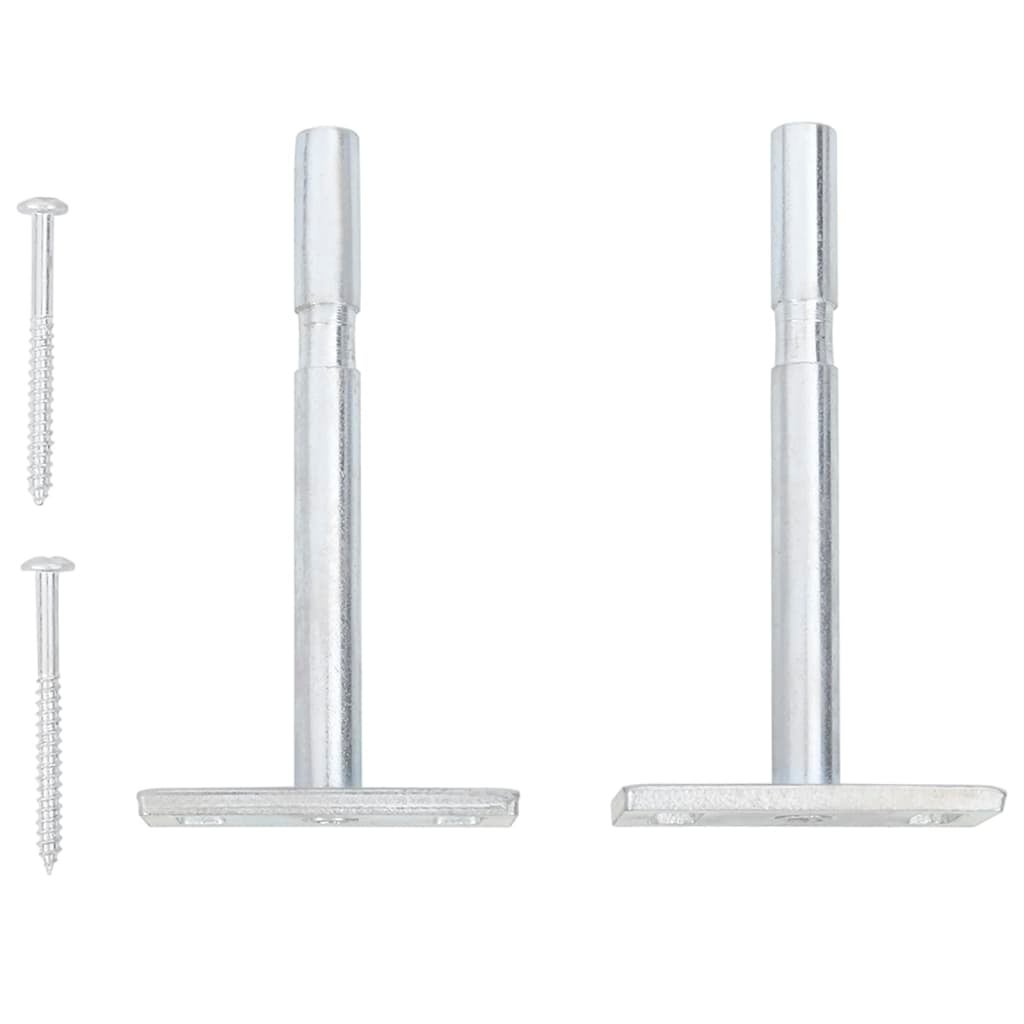 Étagère à tiroir murale chêne et blanc 40x23,5x10 cm MDF - 7