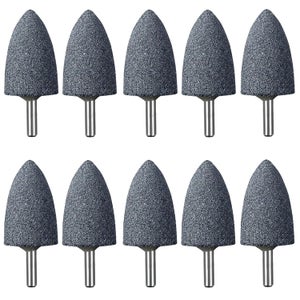 Jeu De 3 Meules En Carbure De Silicium - Diamètre 75 Mm, Trou 10 Mm - Pour Métal, Céramique, Bois, Marbre
