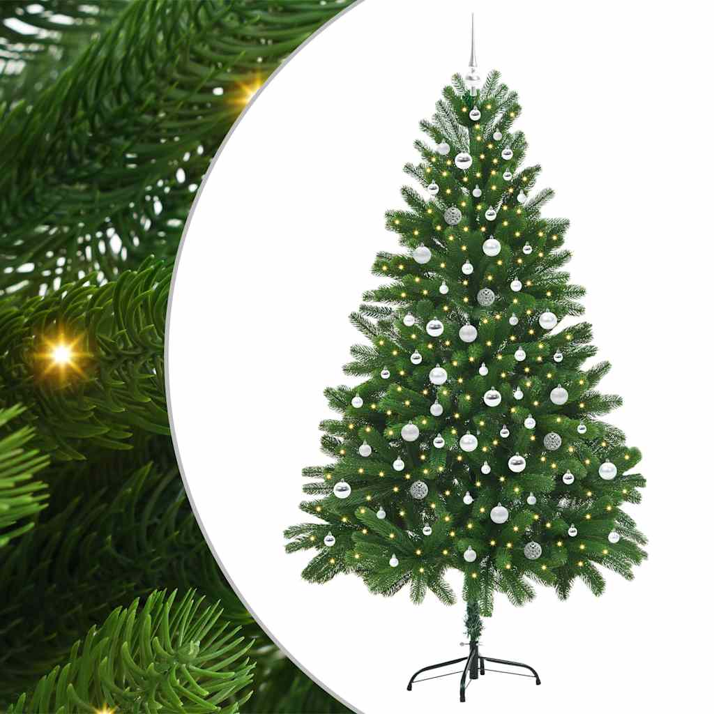Sapin De Noël Avec 300 LED Avec Support Vert 300 Cm PVC VidaXL 3394803 - Gamm Vert