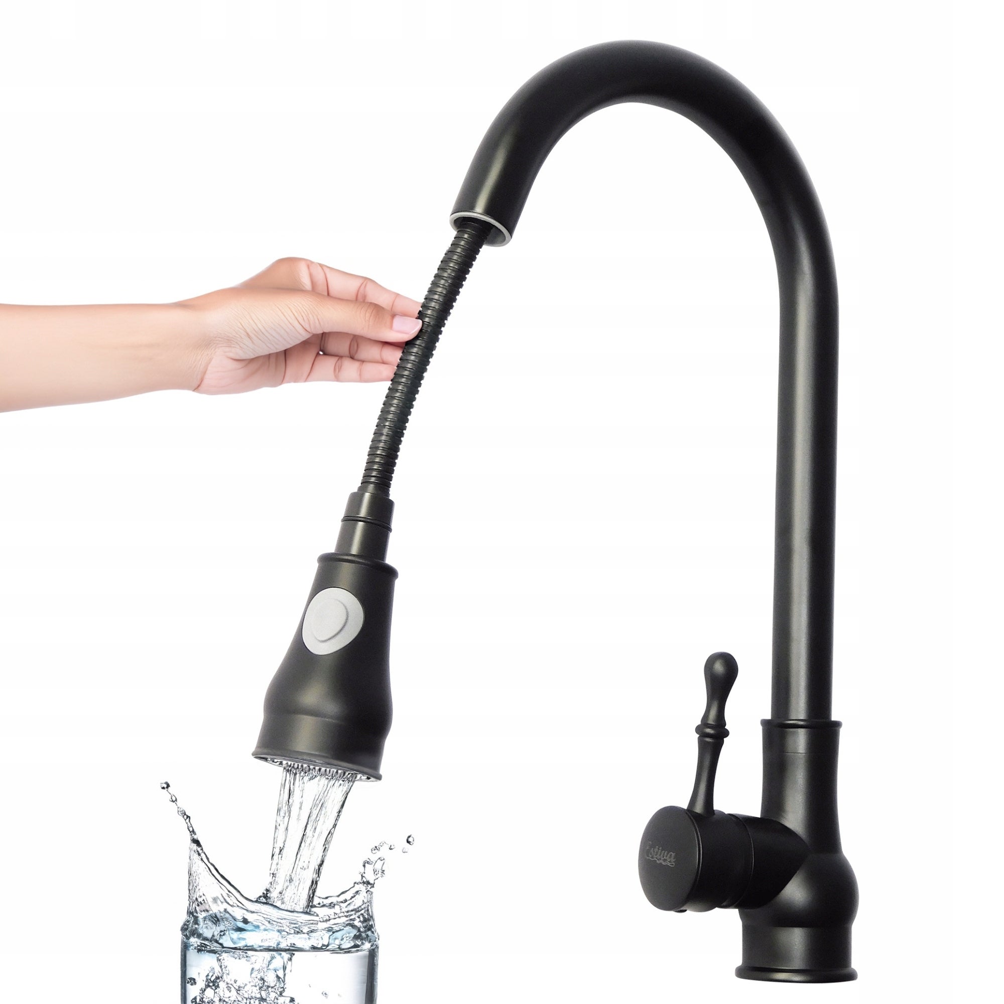 Bateria kuchenna Estiva Alcora czarna obrotowa