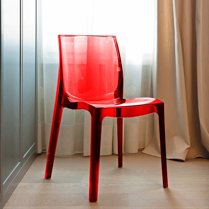 Sedie trasparenti cucina bar Femme Fatale Grand Soleil Design in