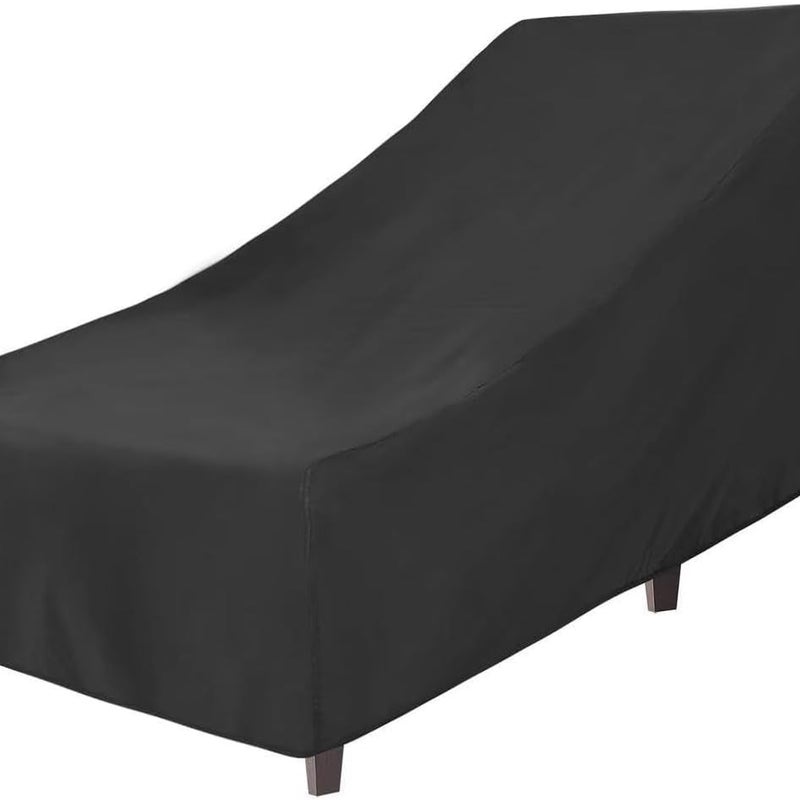 Pokrowiec na leżak plażowy – wodoodporny, wiatroszczelny, odporny na promieniowanie UV – czarny – 200 x 70 x 40 x 68 cm