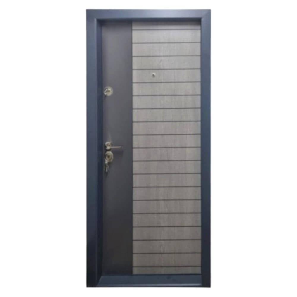 Usa metalica de apartament cu izolatie Novo Doors First Class NDS03, 88x200 cm, deschidere dreapta, Tabla 1.2 mm, Gri antracit