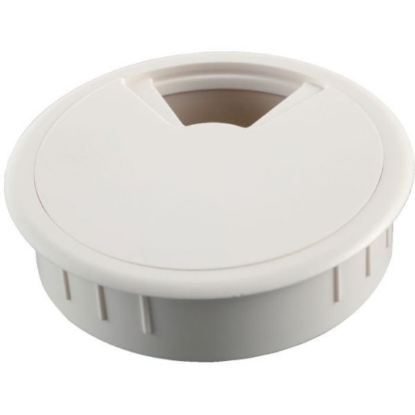 Passe-câble D80 mm - Hettich - Blanc - 2