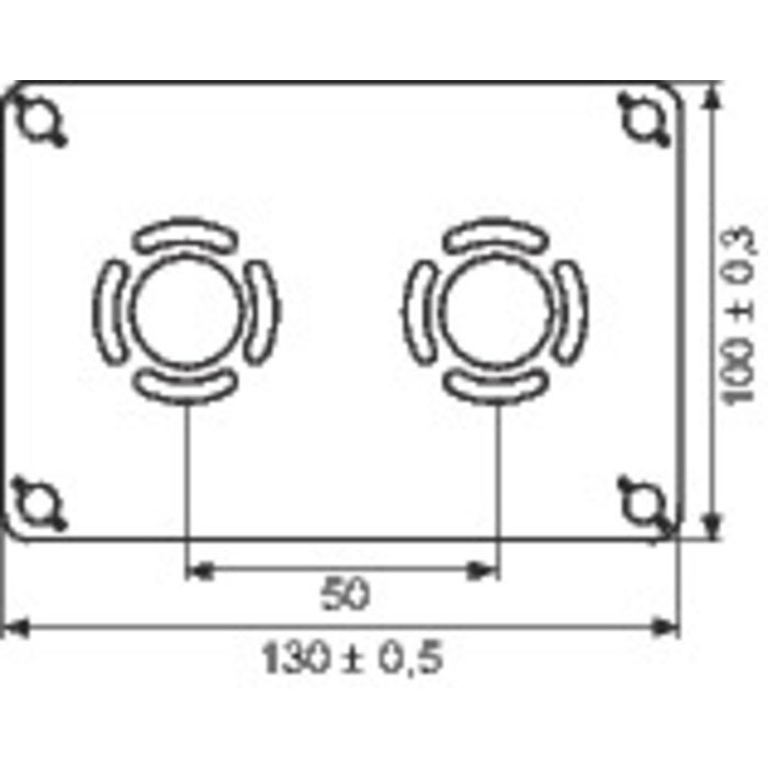 Sortie cloison ROBIFIX 50mm PER Ø12-M 3/8 à sertir - 3