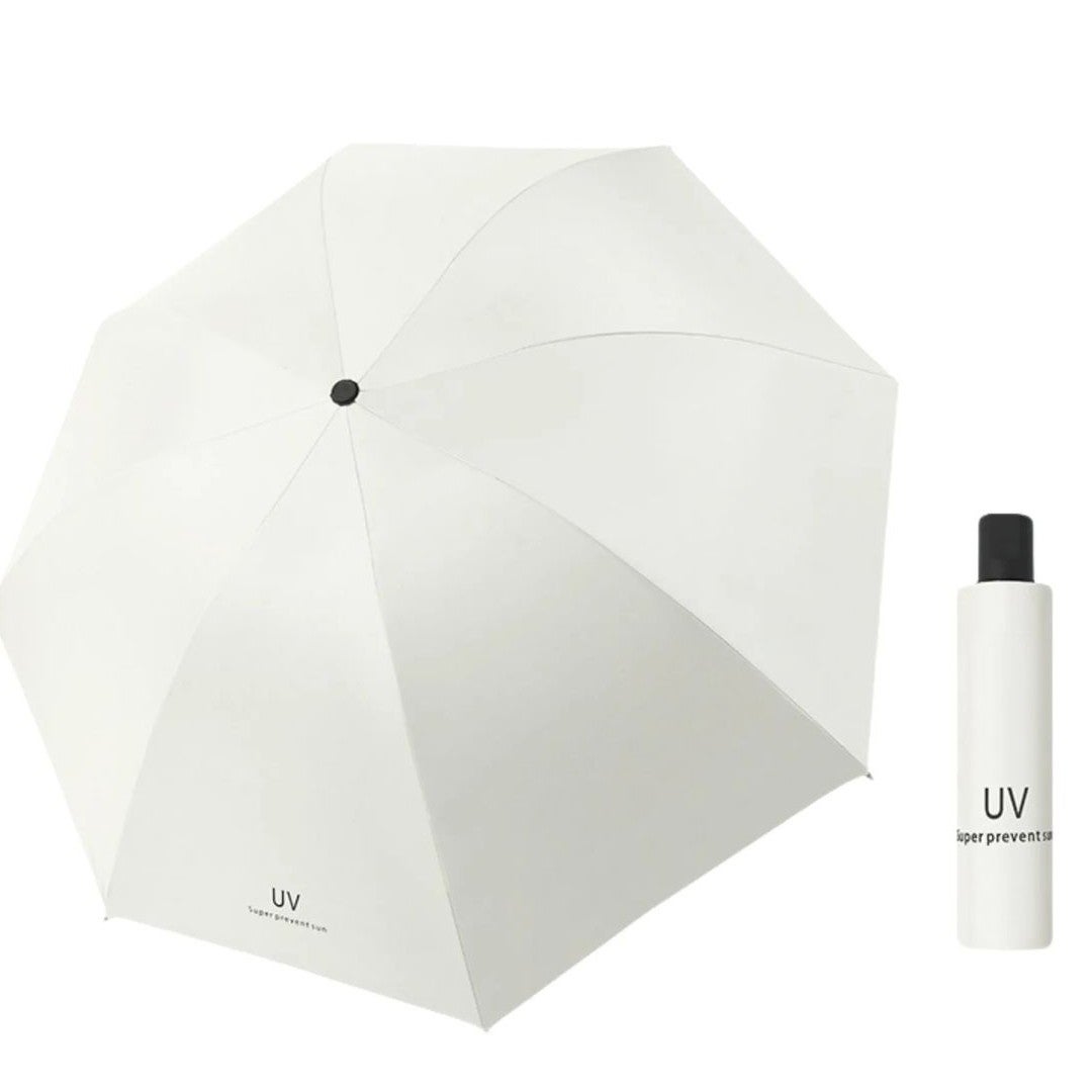 Umbrela de ploaie pliabila Flippy, unisex, protectie UV, bej deschis