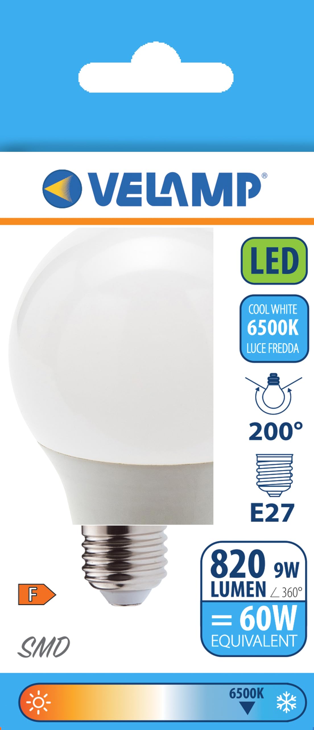 Lampadina LED E27 9W Bianco Naturale 4000K - Equivalente 80W, Non Dimmerabile, Confezione Da 4